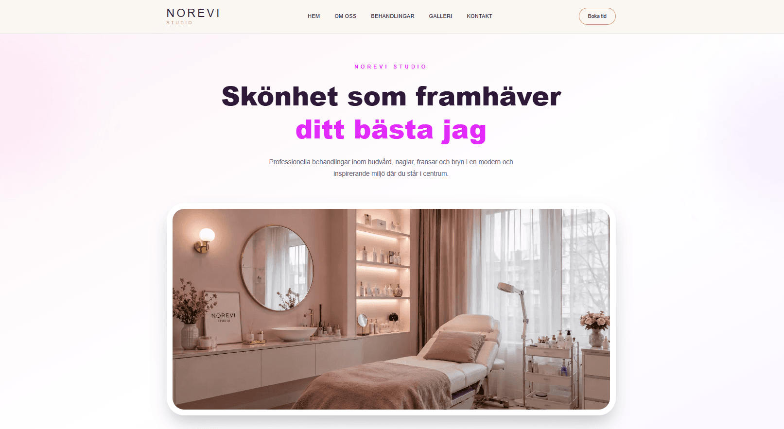 Norevi Studio hemsida